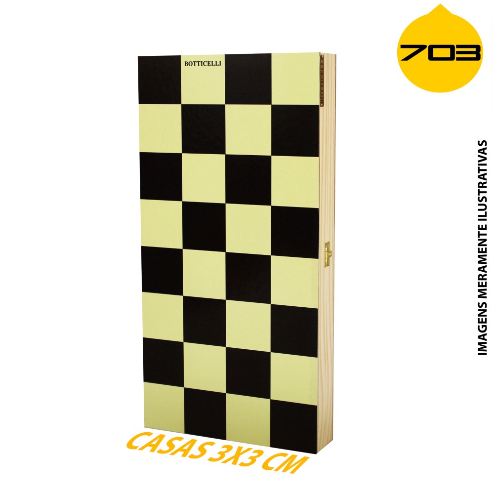 Tabuleiro de Xadrez com Estojo Ornato 764